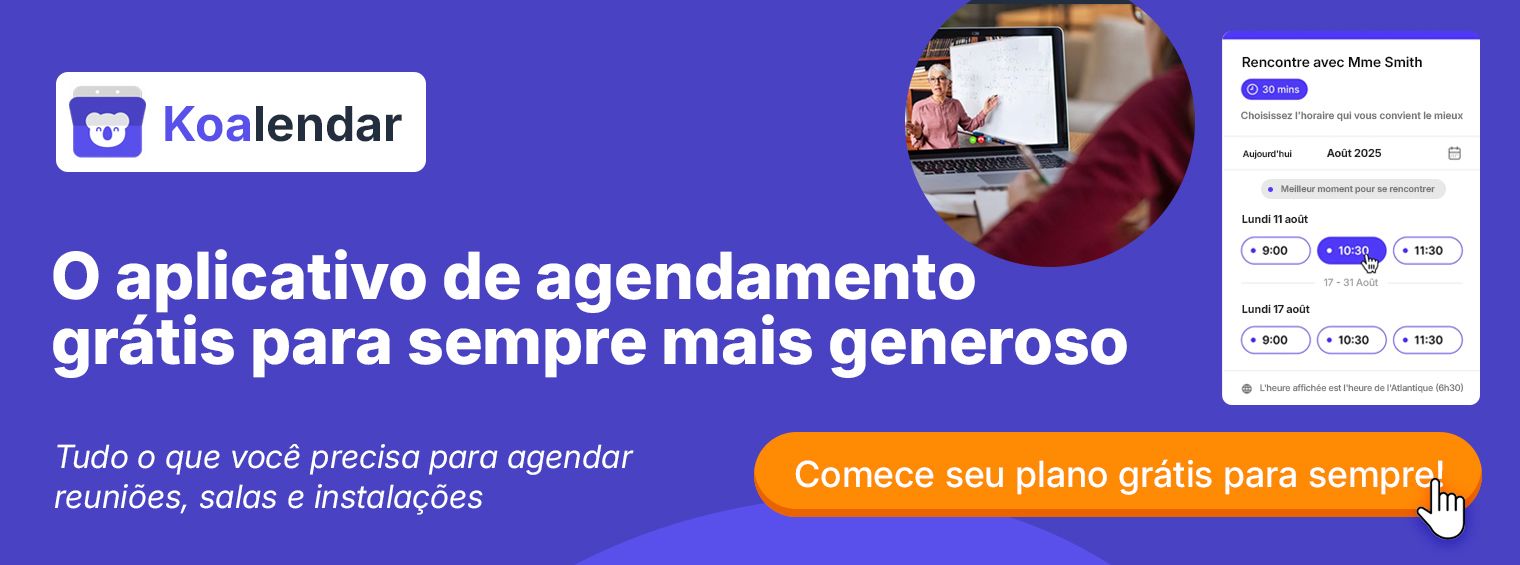 koalendar melhor aplicativo de agendamento para fotógrafos com plano gratuito para sempre